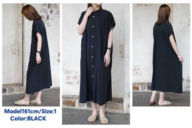 ORCIVAL オーシバル シャツワンピース レディース コットンリネン