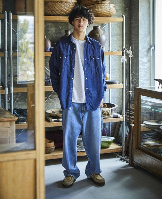 orSlow オアスロウ　魚柄　シャツ　Mサイズ orSlow オアスロウ 魚柄 シャツ Mサイズ - メルカリ
