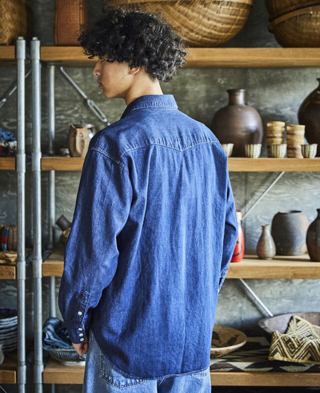 orSlow オアスロウ 01-8124-81 Denim Western Shirt デニム