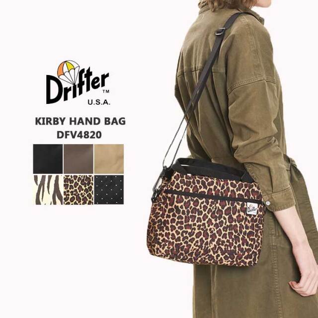 ドリフター DRIFTER ハンドバッグ KIRBY HAND BAG レディース メンズ DFV4820 ナイロン 2WAY ショルダー 軽量 ポケット付き ブラック ベージュ オリーブ ネイビー W25×H20×D10cm ベトナム製