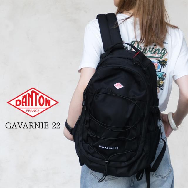 【クーポン対象外※ご利用後も適用前の価格にて販売】 ダントン DANTON バックパック ガヴァルニー22 レディース メンズ GAVARNIE22-00001 リュック アウトドア 通勤 通学  ポリエステル100% ブラック ワンサイズ ベトナム製
