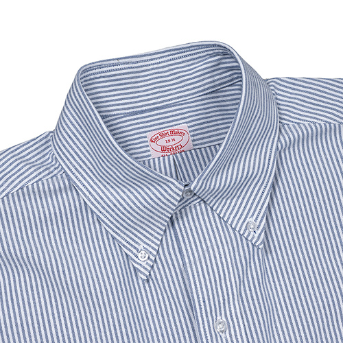 定番 美品 ワーカーズ ボタンダウンシャツ ブルー WORKERS ボタンダウンシャツ – GOODNICHE