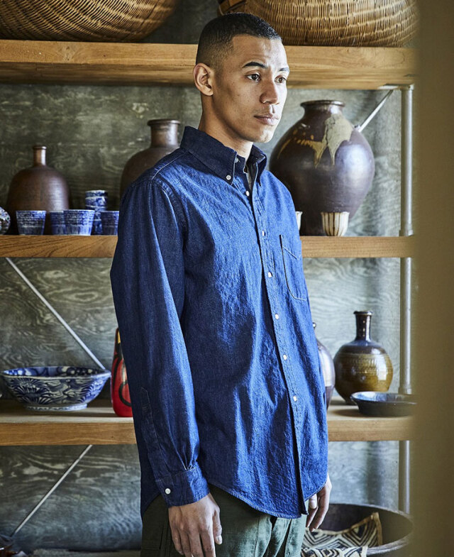 orSlow オアスロウ　ライトオンス　デニムシャツ　日本製　3サイズ orSlow オアスロウ ライトオンス デニムシャツ 日本製 3サイズ