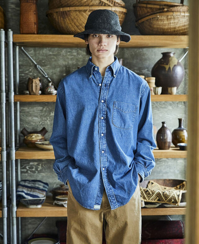 orSlow オアスロウ　ライトオンス　デニムシャツ　日本製　3サイズ orSlow オアスロウ ライトオンス デニムシャツ 日本製 3サイズ