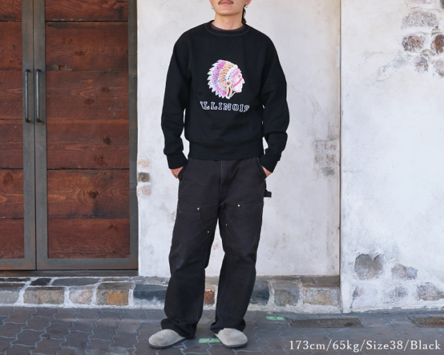 JELADO ジェラード AB12201 ILLINOIS Flocky Pt Sweat フロッキー