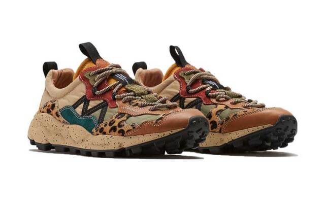 Flower MOUNTAIN LENZAN メンズスニーカー Military black/Taupe