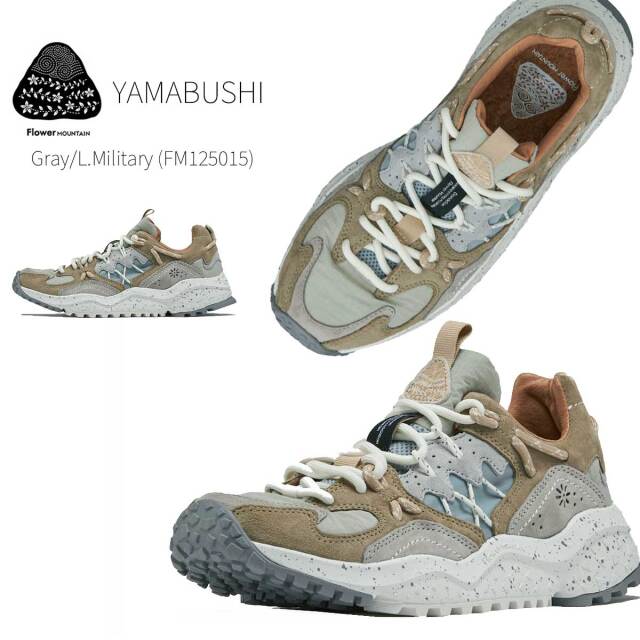 フラワーマウンテン Flower MOUNTAIN スニーカー YAMABUSHI ヤマブシ メンズ レディース FM125005 アウトドア Brown ブラウン パープル 37 38 39 40 41 42 43 23.5cm 24cm 24.5cm 25cm 26cm 26.5cm 27.5cm
