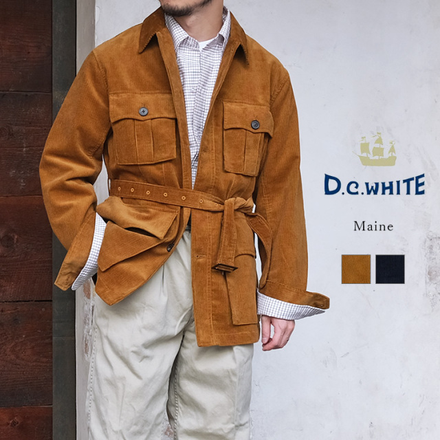 D.C.WHITE ディーシーホワイト Maine メイン コーデュロイ フィールドジャケット トラッド アイビー アメトラ メンズ 〔FL〕