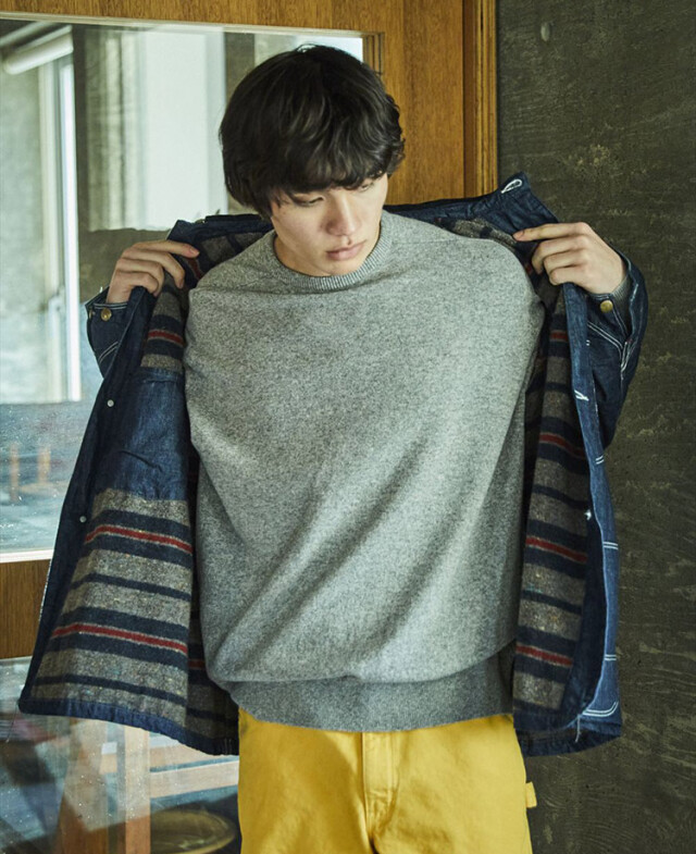 orSlow オアスロウ 01-6144-81 Wool Liner Relax Fit Denim Coverall