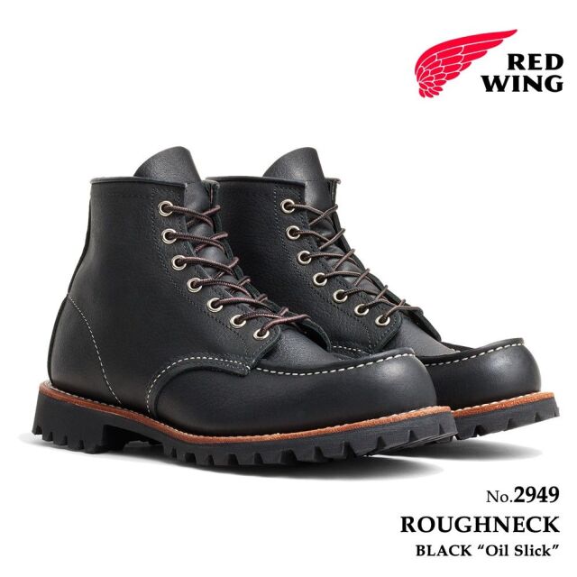 REDWING レッドウィング メンズ ブーツ ラフネック ブラック「オイル