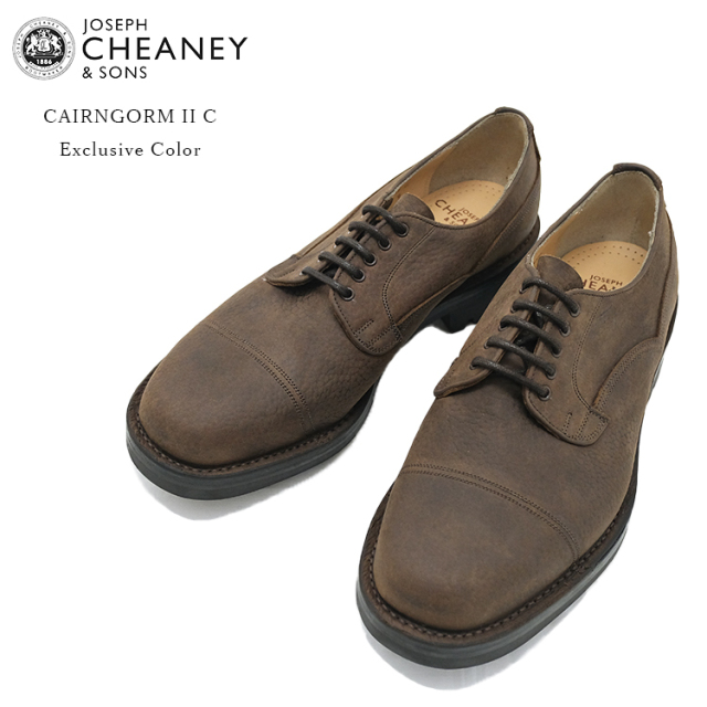 【お手入れ用クリーム&ブラシプレゼント中♪】 Joseph Cheaney ジョセフチーニー Cairngorm II C ケンゴン Coffee Brown コーヒーブラウン Nubuck Grain ヌバックグレインレザー FLISCO別注カラー 牛革 英国製 〔FL〕