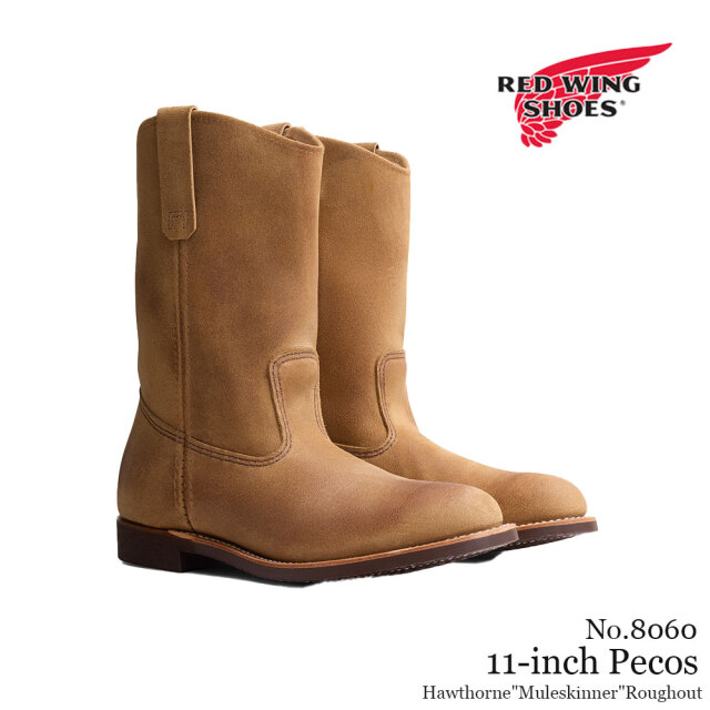 REDWING レッドウィング 11インチ ペコス ホーソーン ミュールスキナー ラフアウト メンズ ブーツ 8060