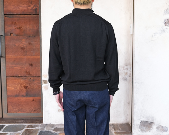 MOONCASTLE ムーンキャッスル 12G Lightweight Merino Wool Half Zip