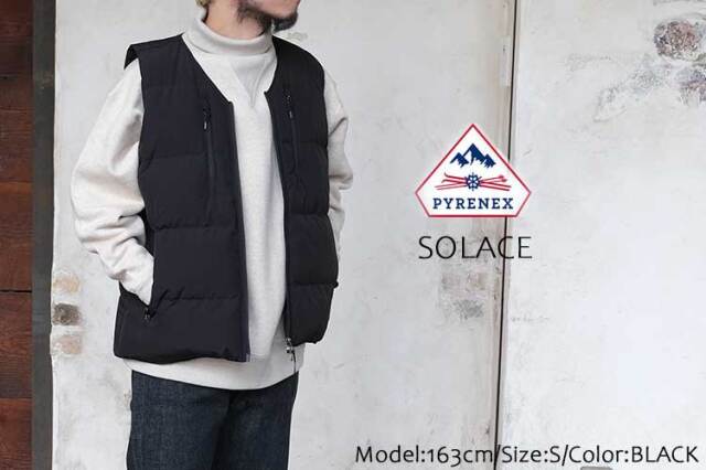 PYRENEX SOLACE メンズ ダウンベスト｜850FP・撥水・防風の高機能モデル