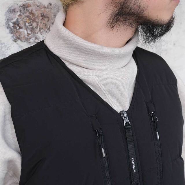PYRENEX SOLACE メンズ ダウンベスト｜850FP・撥水・防風の高機能モデル