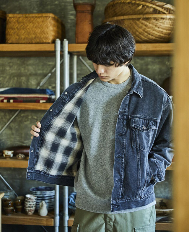 orSlow オアスロウ 01-6105-D61S Organic Cotton Flannel Check Lining