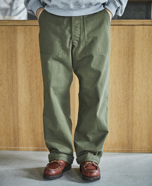 交換往復送料無料】 orSlow オアスロウ 03-V5002-76 Herringbone