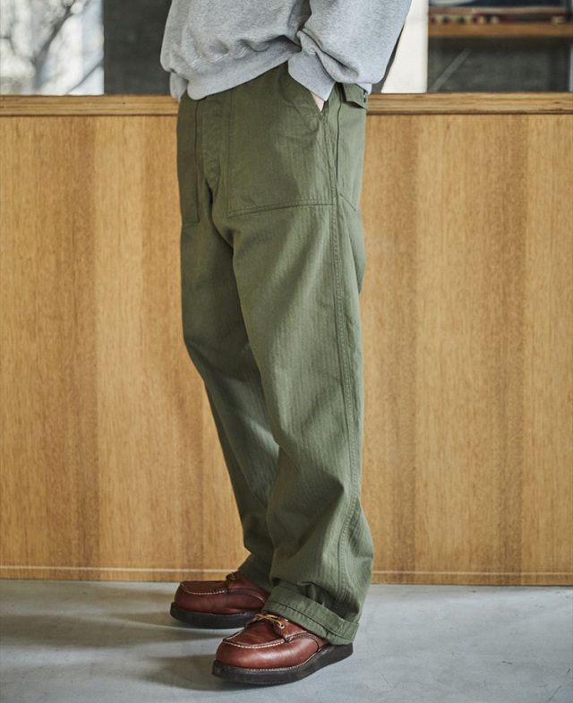 交換往復送料無料】 orSlow オアスロウ 03-V5002-76 Herringbone