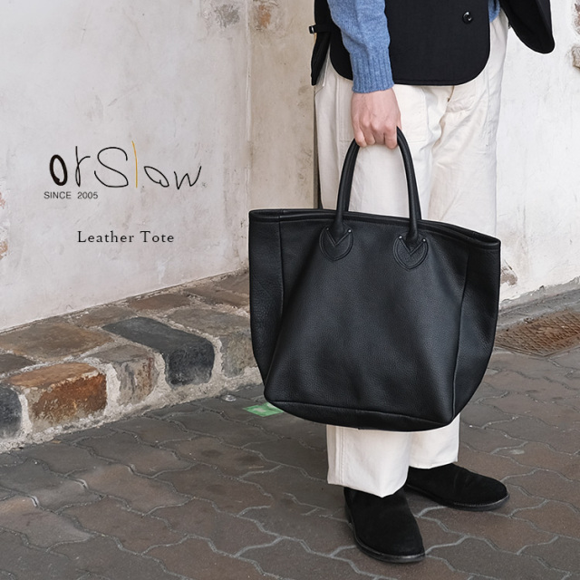 orSlow オアスロウ 03-018-L61 Leather Tote レザートートバッグ 龍野