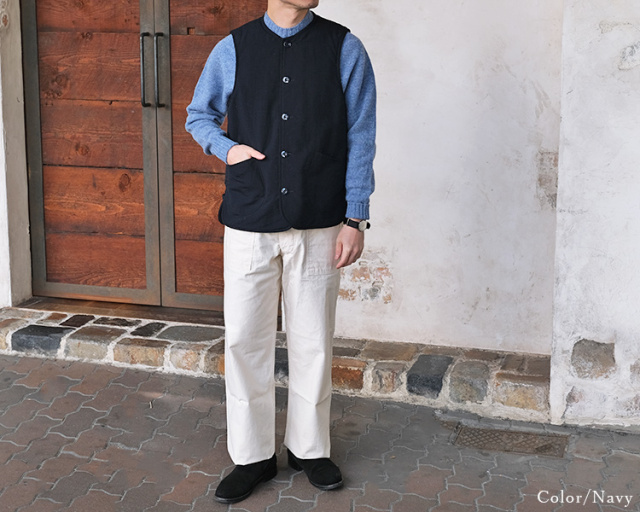 ARAN アラン VEST ベスト NYLON TUSSER ナイロンタッサー ブラック