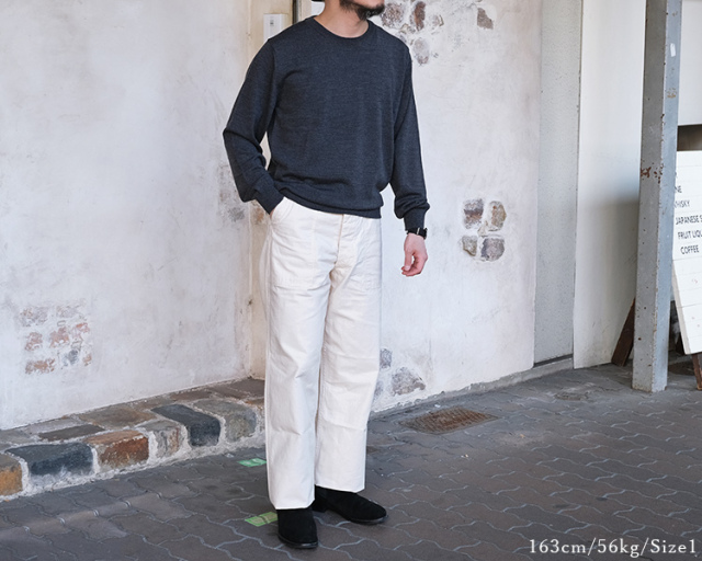 ARAN アラン FATIGUE PT ファティーグパンツ Ecru エクリュ バック