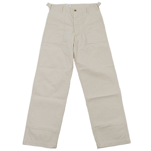 【新品】ARAN ファティーグパンツ ホワイト サイズ1 ベイカーパンツ ARAN アラン FATIGUE PT ファティーグパンツ Ecru エクリュ バック