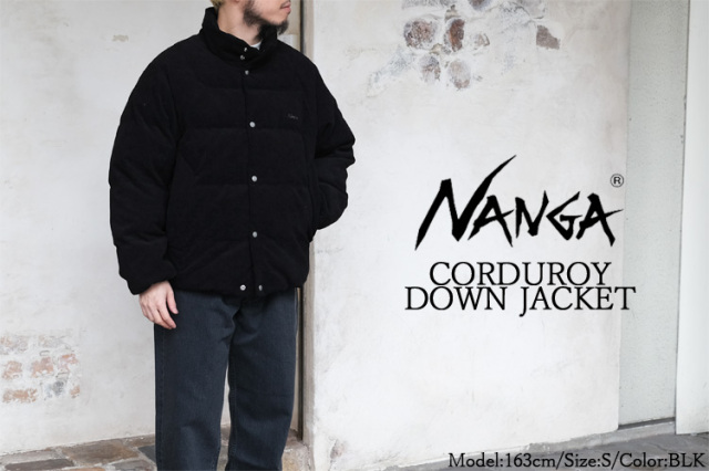 新品 25AW NANGA ナンガ コーデュロイダウンジャケット M ブラック NANGA（ナンガ） コーデュロイダウンジャケット CORDUROY DOWN JACKET