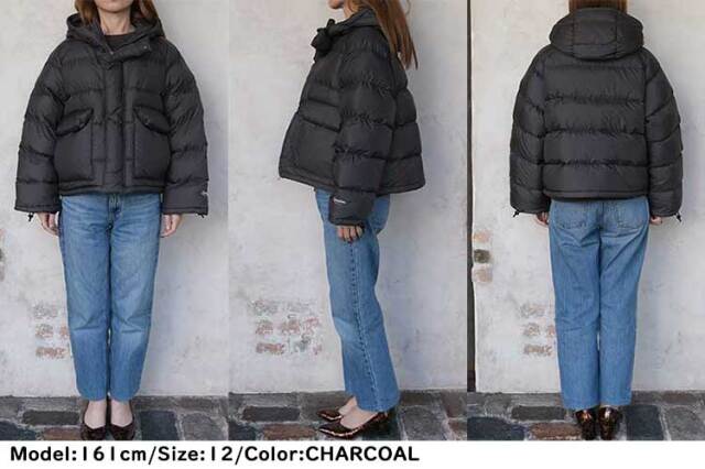 Gymphlex｜フードダウンジャケット レディース｜ゆったり・軽量・防寒