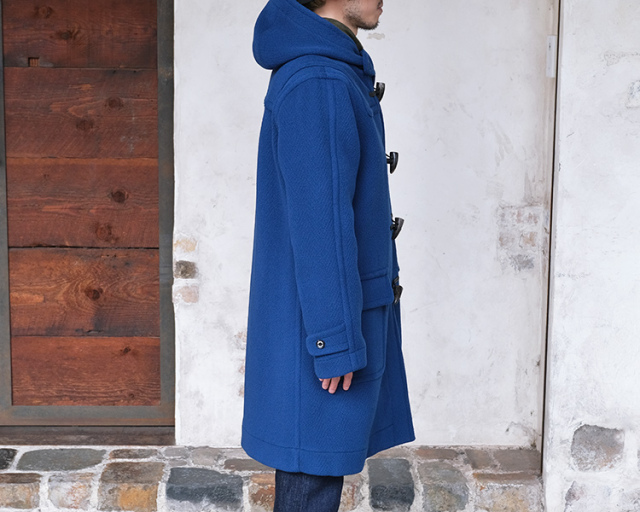 定価14万位 INVERTERE ダッフルコート 34 青 インバーティア INVERTERE JoshuaEllis ダッフルコート