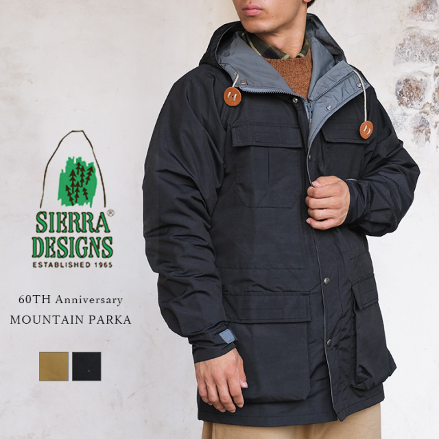 SIERRA DESIGNS シエラデザイン 60TH Anniversary MOUNTAIN PARKA 60周年記念マウンテンパーカー ロクヨンクロス 日本製 コットン ナイロン メンズ 〔FL〕