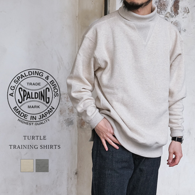 A.G.SPALDING＆BROS A.G.スポルディング＆ブロス TURTLE TRAINING SHIRTS タートル トレーニングシャツ スウェットシャツ 日本製 コットン メンズ 〔FL〕