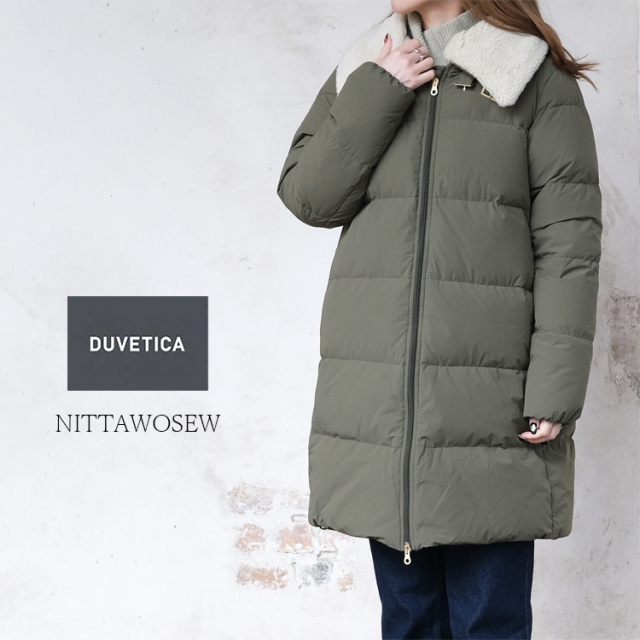 デュベティカ DUVETICA ダウンコート レディース NITTAWOSEW ニッタウォソウ 252WB1-10720-00-10520 ミドル丈 ミリタリー アウター ダウン オリーブ（カーキ系） 40 42 M L ブルガリア製 日本正規販売店