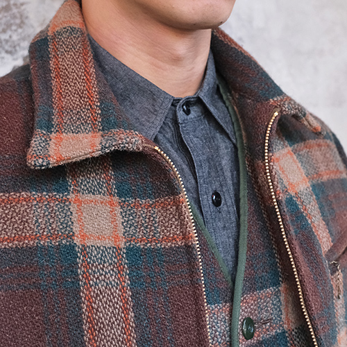 G&F Co. ジーアンドエフ PLAID JACKET プレイドジャケット ウール 日本