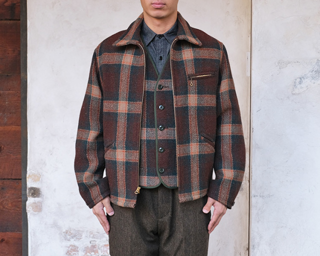 ジャケット・アウター G&F Co.- PLAID JACKET _ PLAID 40 G&F Co. ジーアンドエフ PLAID JACKET プレイドジャケット ウール 日本
