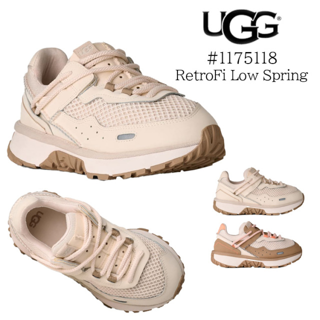 アグ UGG レトロファイ ロー スプリング RetroFi Low Spring 1175118 スニーカー レディース ジャスミン(ベージュ系) サンドグレープフルーツ(ブラウン系) 6 7 8 23cm 24cm 25cm