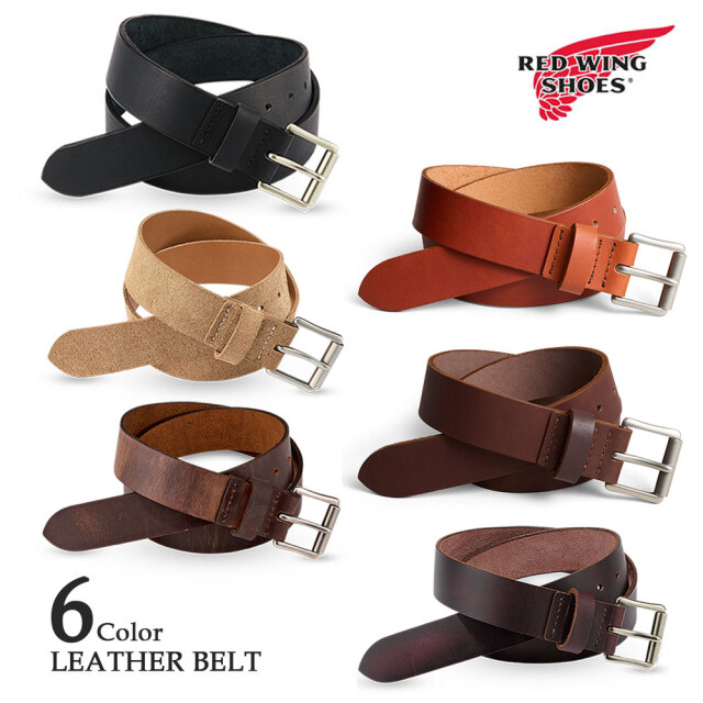 レッドウィング 純正 レザーベルト REDWING Leather Belt 38ｍｍ幅 メンズ レッドウイング 96503/96518/96520/96545/96550/97695 ブラック ホーソーン・ミュールスキナー カッパー・ラフアンドタフ オロレガシー アンバー ブラックチェリー・エクスカリバー