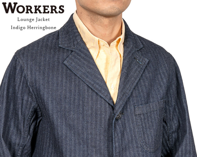 Workers ワーカーズ Lounge Jacket ラウンジジャケット Indigo