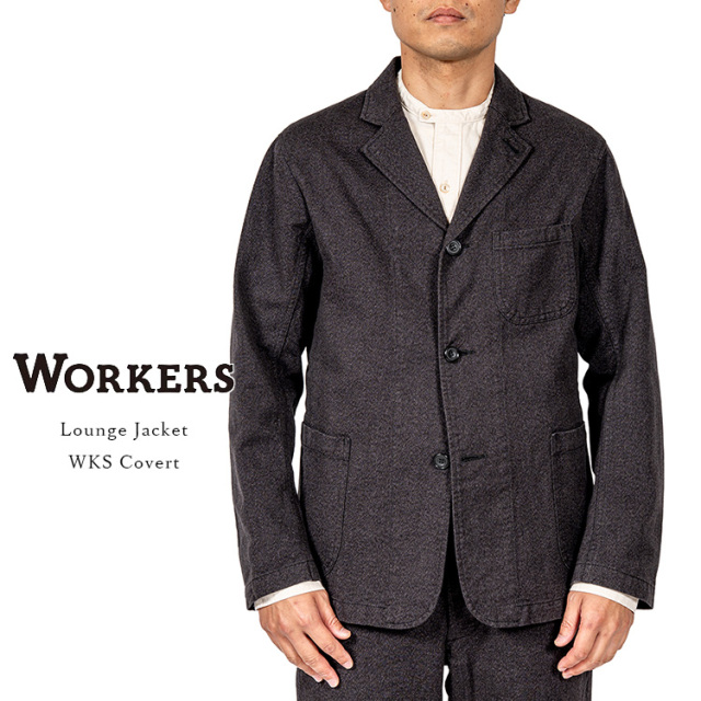Workers ワーカーズ Lounge Jacket ラウンジジャケット WKS Covert コバート コットン 日本製 メンズ 〔FL〕