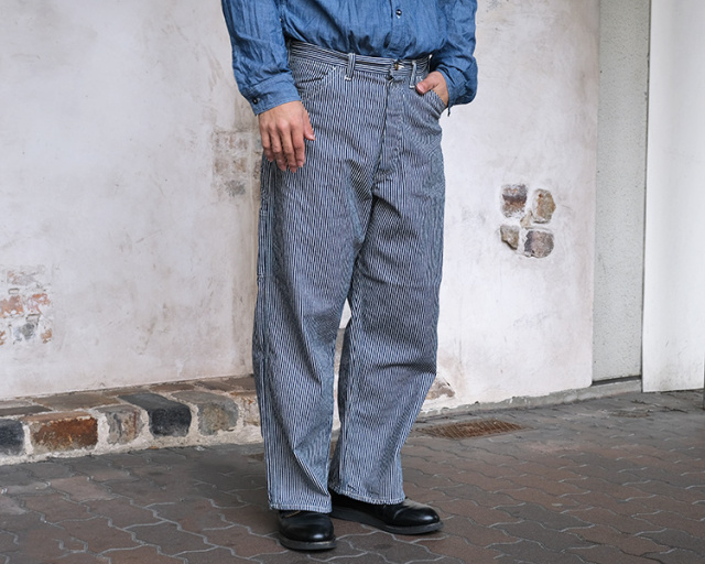 orSlow オアスロウ 01-5126-181 Wide Fit 30's Hickory Painter Pants