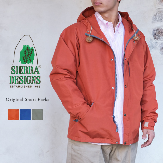 SIERRA DESIGNS シエラデザイン ORIGINAL SHORT PARKA オリジナルショートパーカー ロクヨンクロス 日本製 コットン ナイロン メンズ 〔FL〕
