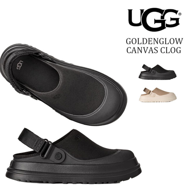 アグ レディース スリッポン シューズ  ゴールデングロウ キャンバス クロッグ UGG GOLDENGLOW CANVAS CLOG 1175295