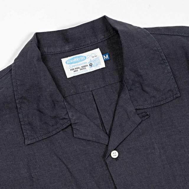 9*w様 50〜60s開襟シャツ Workers ワーカーズ Open Collar Shirt オープンカラーシャツ リネン