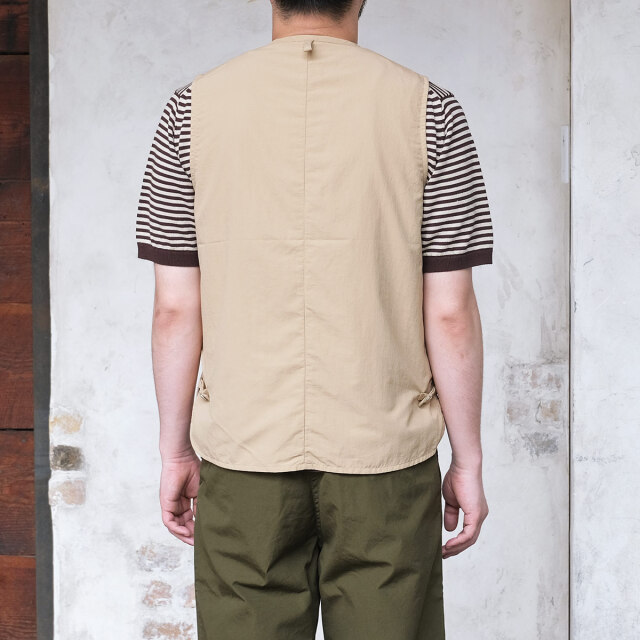 ARAN アラン VEST ベスト NYLON TUSSER ナイロンタッサー 中綿なし 春