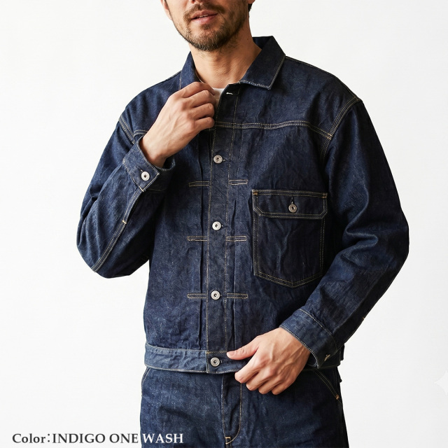 HOUSTON ヒューストン TYPE-1 DENIM JACKET T-BACK 51373 デニム