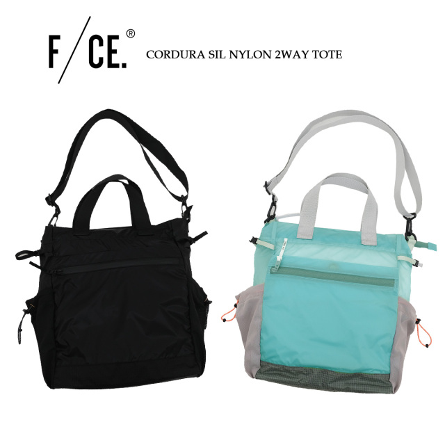 F／CE． エフシーイー トートバッグ CORDURA SIL NYLON 2WAY TOTE メンズ レディース FCR36251B0001 コーデュラシルナイロン 2WAY ショルダーバッグ 軽量 撥水 ブラック グリーン