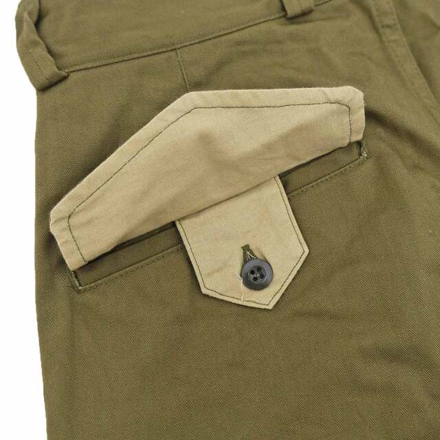 ARAN M-49 HBT カーゴパンツ フランス軍 M-47 ARAN アラン M-49 HBT Cargo Pants M49カーゴパンツ ヘリンボーン