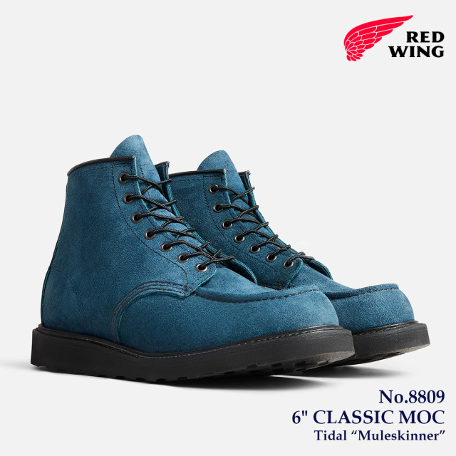 【交換往復送料無料】 REDWING レッドウィング レッドウィングクラシック モック タイダル ミュールスキナー ラフアウト メンズ シューズ ブーツ 8809