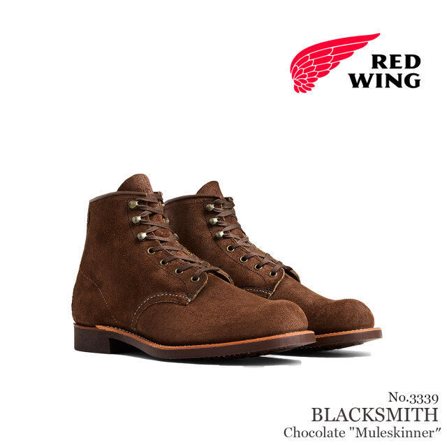 【交換往復送料無料】REDWING レッドウィング  ブラックスミス チョコレート ミュールスキナー メンズ シューズ ブーツ 3339