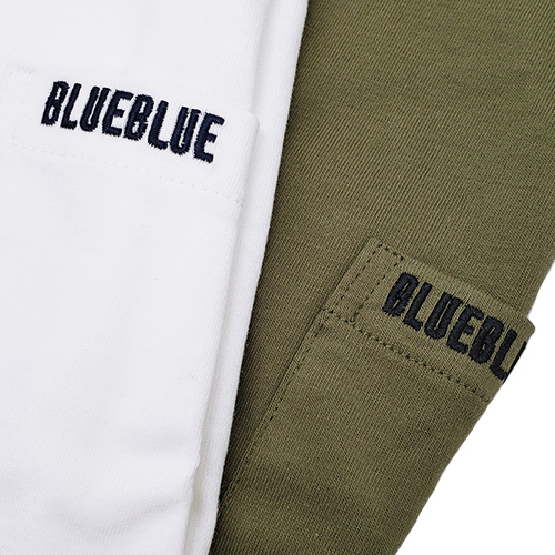 BLUE BLUE ブルーブルー FRUIT OF THE LOOM CN 2PACK POCKET TEE