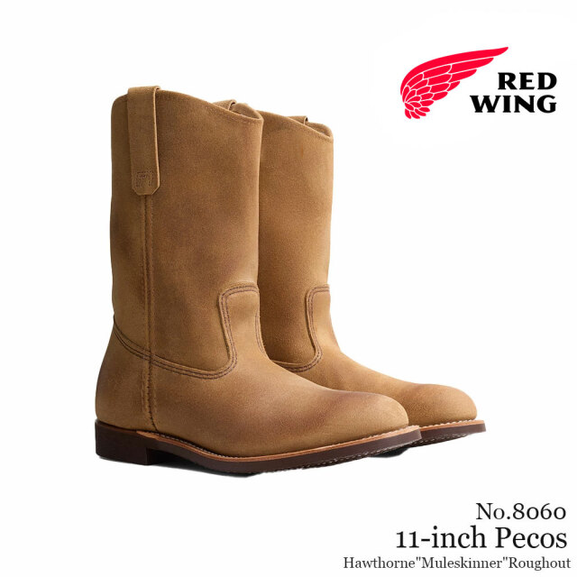 REDWING レッドウィング 11インチ ペコス ホーソーン ミュールスキナー ラフアウト メンズ ブーツ 8060